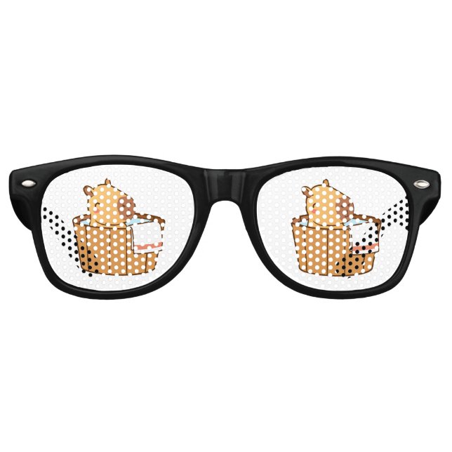 Capybara Party Glasses | Funny Animal Costume  (Front)