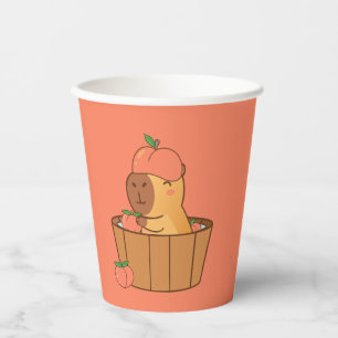 Capybara Party Paper Cup Cute Animal Birthday