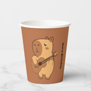 Capybara Party Paper Cup Cute Animal Birthday