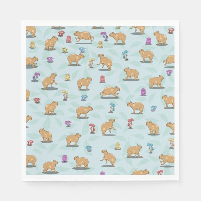 Capybara Pattern Napkins (Front)