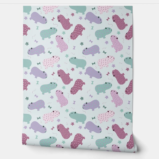 capybara pattern wallpaper  (Unrolling)