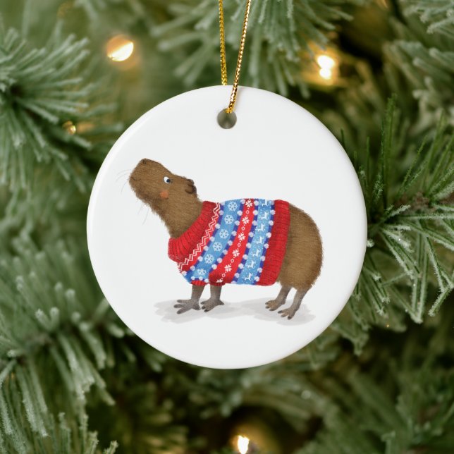 Capybara personalized Christmas tree decoration (Tree)