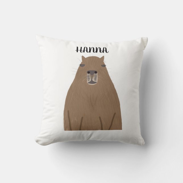 CAPYBARA PERSONALIZED PILLOW  (Front)