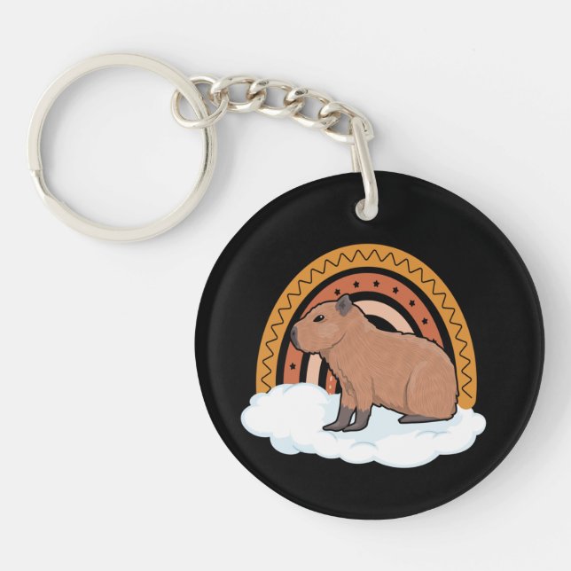 Capybara Pet Animal Keychain (Front)
