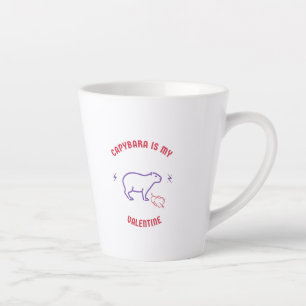 Capybara pet cute couple husband wife boyfriend f latte mug