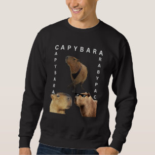 Capybara Photo Rodent Animal OK Pull Up Cappy Sweatshirt