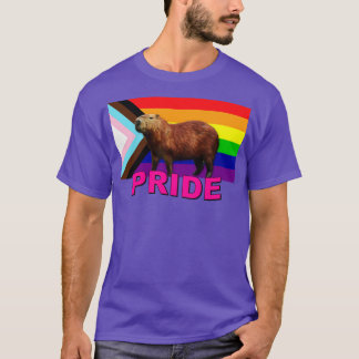 Capybara Pride Flag T-Shirt