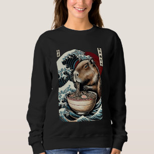 Capybara Ramen Noodle Japanese Kawaii Capybaras Sweatshirt
