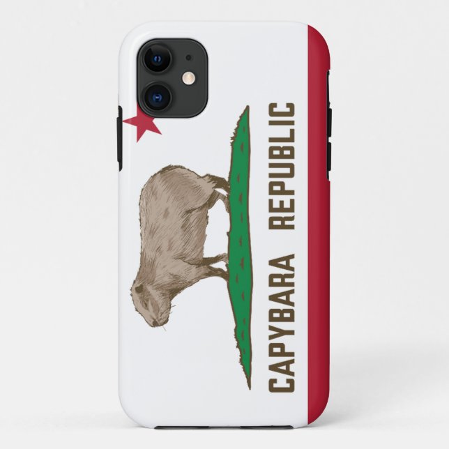 Capybara Republic Flag Case-Mate iPhone Case (Back)