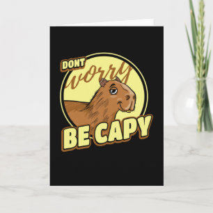 Capybara Retro Capibara Card
