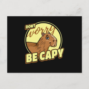 Capybara Retro Capibara Postcard