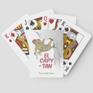 Capybara rock climbing EP CAPITAIN Poker Cards