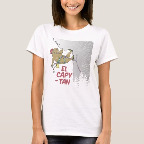 Capybara rock climbing EP CAPITAIN T_Shirt