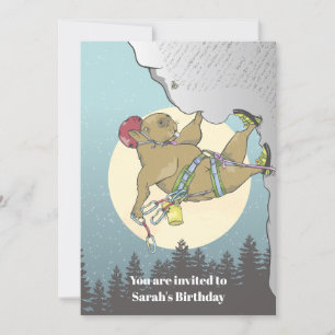 Capybara rock climbing invitation
