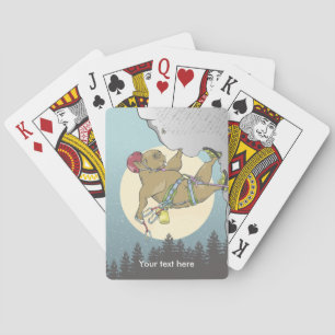 Capybara rock climbing poker cards