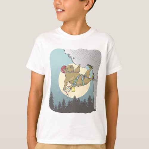 Capybara rock climbing T_Shirt
