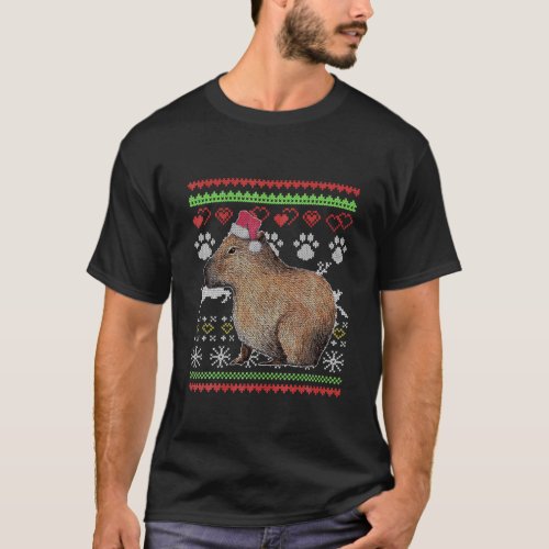 Capybara Santa_Claus Ugly Christmas Sweater Holida