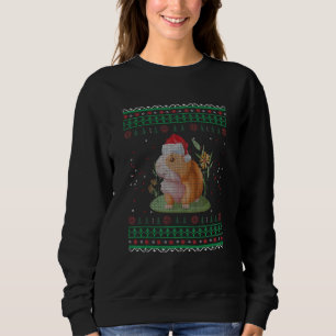 Capybara Santa Ugly Christmas Sweater Holiday Love