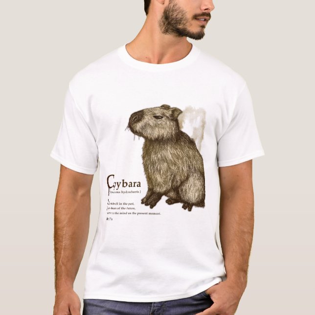 capybara - sepia T-Shirt (Front)