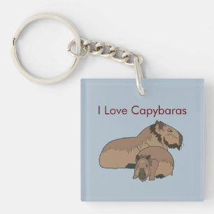 Capybara Shirt Keychain
