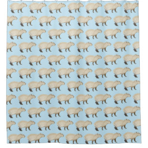 Capybara Shower Curtain