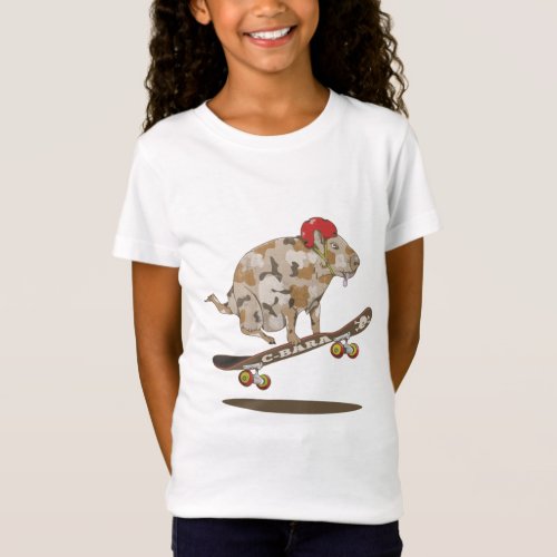 Capybara Skateboard Ollie T_Shirt
