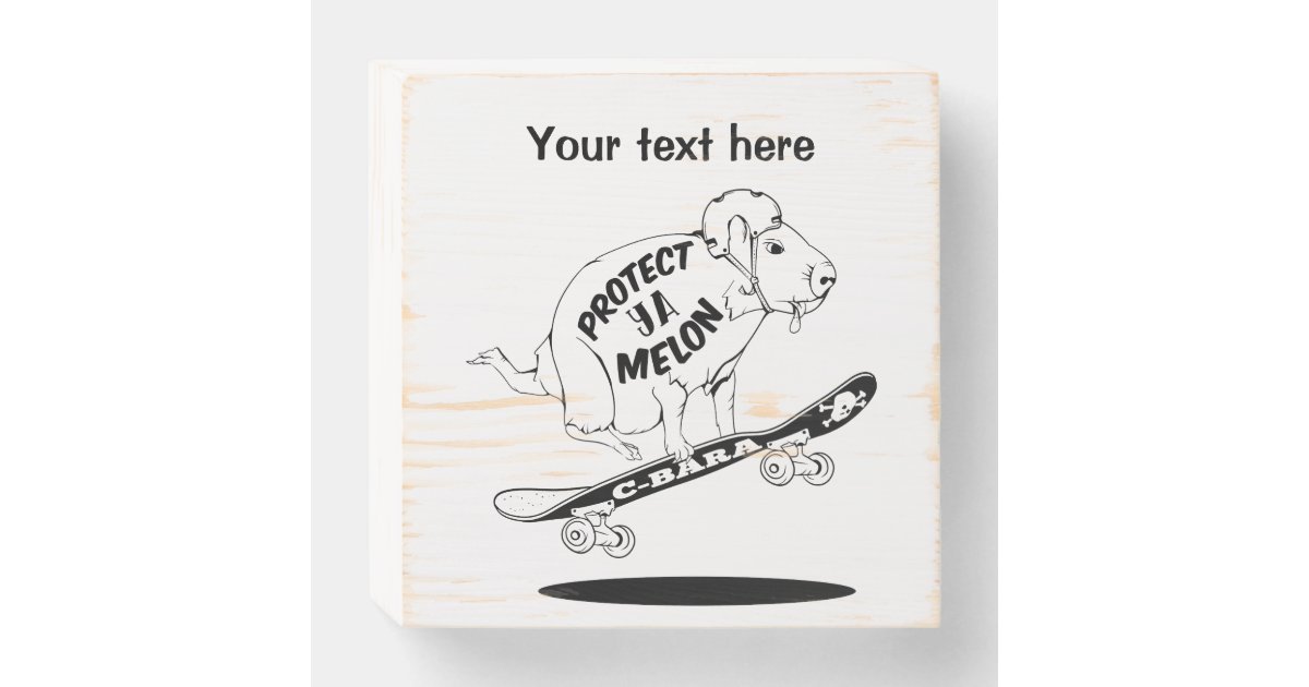 Vrijwel Beschuldiging Jet Capybara Skateboard Ollie Wooden Box Sign | Zazzle