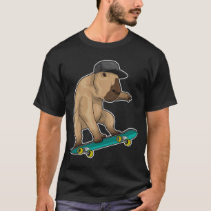 Capybara Skater Skateboard Sports T-Shirt