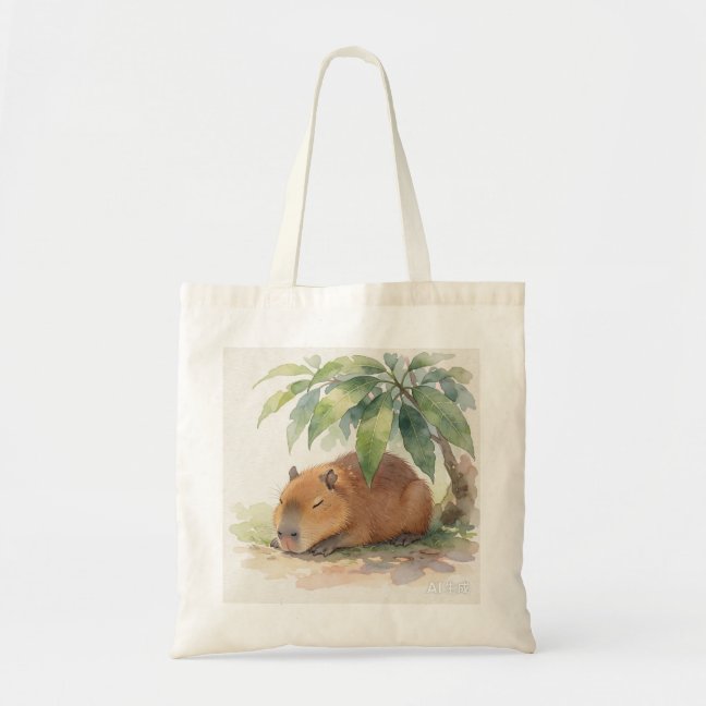 Capybara Sleeping Under The Mango Tree Shade Tote  Bag