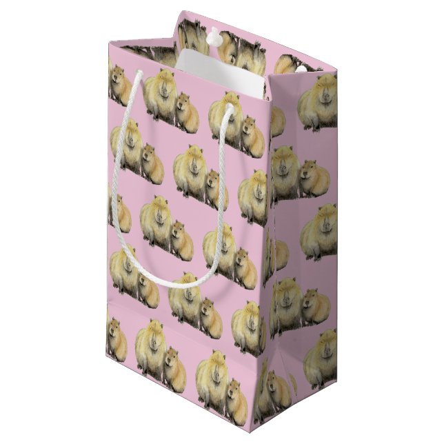 Capybara Small Gift Bag (Front Angled)