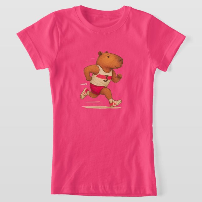capybara soccer   sports  animal   capybara athlet T-Shirt (Laydown)