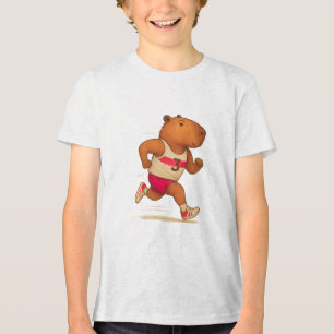 capybara soccer   sports  animal   capybara athlet Tri-Blend shirt