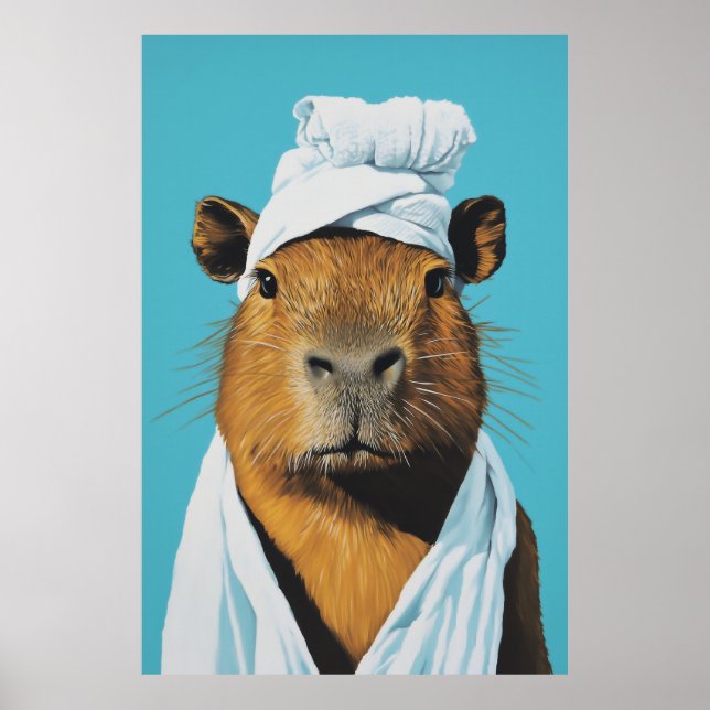 Capybara Spa Day Poster (Front)