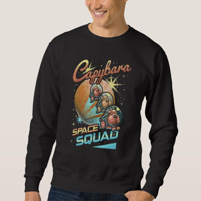 Capybara Space Squad  Animal   Capybara Sweatshirt (Front)