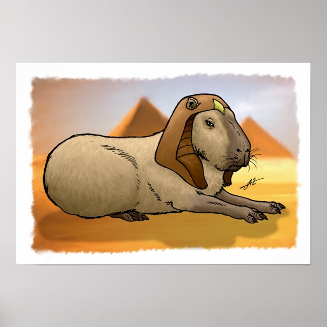 Capybara Sphinx Poster (Front)