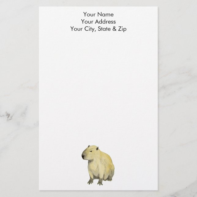 Capybara Stationery (Front)