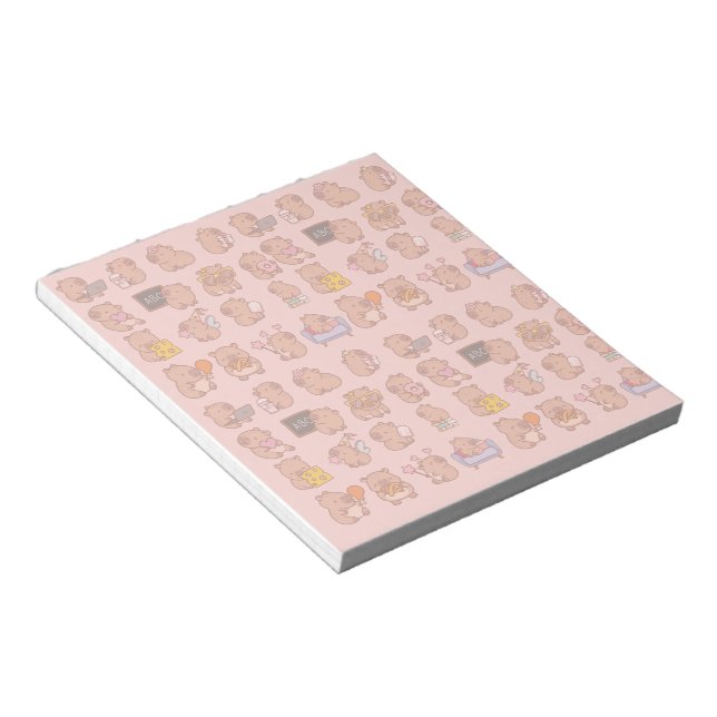 capybara stationery notepad (Angled)