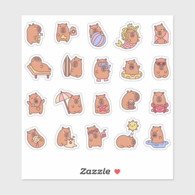 capybara sticker (Sheet)