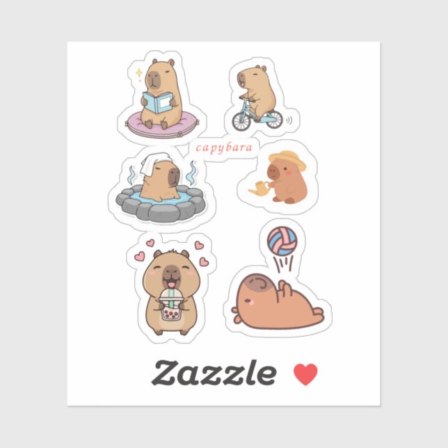capybara sticker (Sheet)