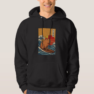 Capybara Surfing Hoodie