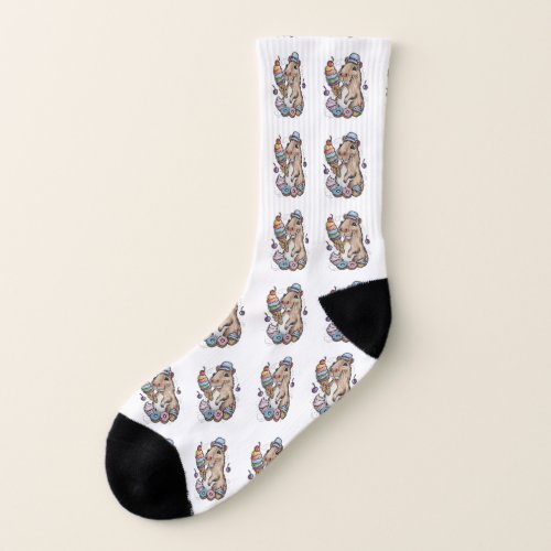 capybara sweets donuts cupcakes candies socks