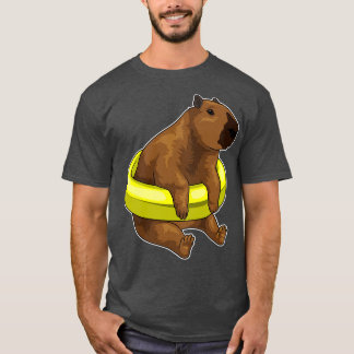 Capybara Swimming Lifebuoy T-Shirt