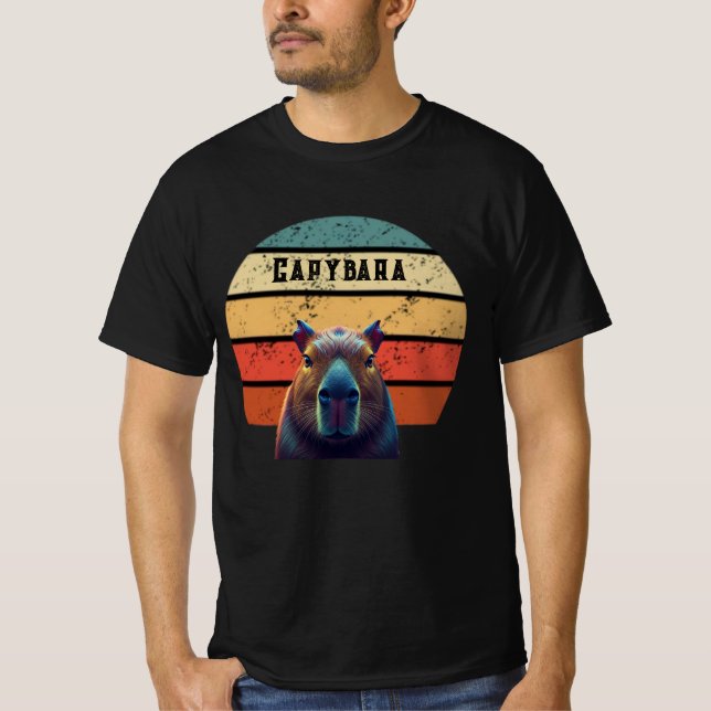 capybara t-shirt sunset time (Front)
