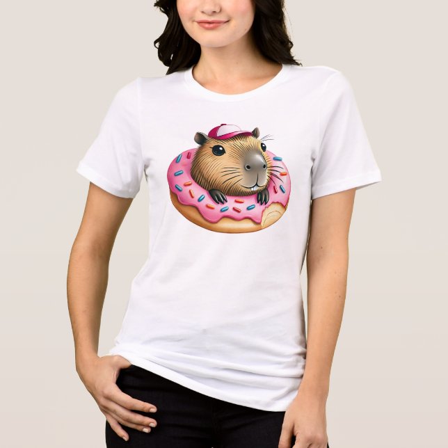 Capybara T-Shirt Tri-Blend Shirt (Front)