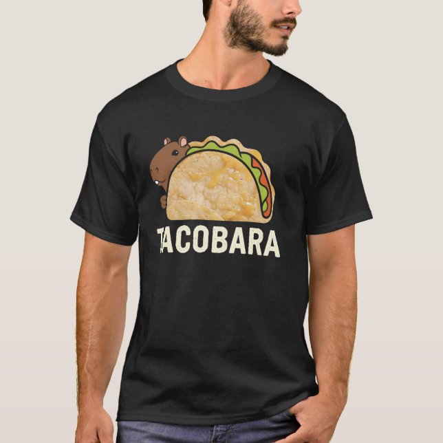 Capybara Taco Tuesday Nacho Average Capybara Gift T-Shirt (Front)