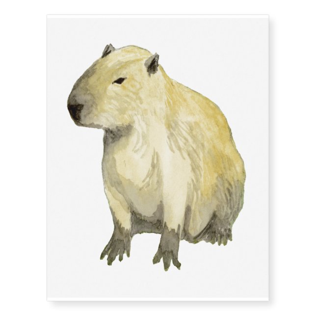 Capybara Temporary Tattoos (Front)