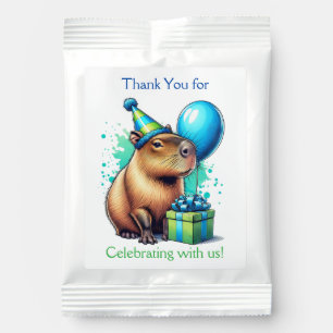 Capybara Themed Boy's Birthday Party Thank You Lemonade Drink Mix