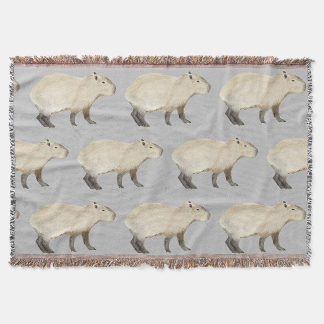 Capybara Throw Blanket (Front)