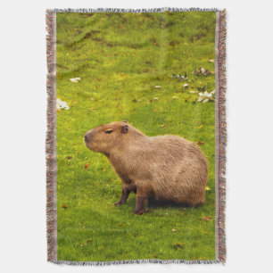 Capybara Throw Blanket