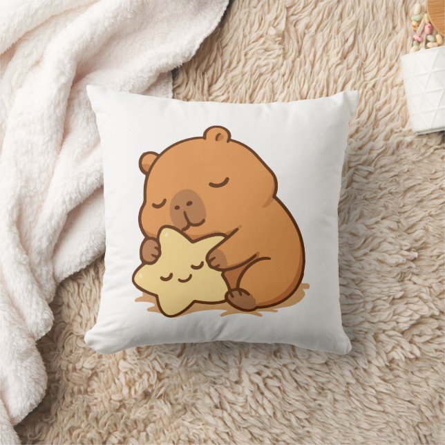 Capybara Throw Pillow (Blanket)